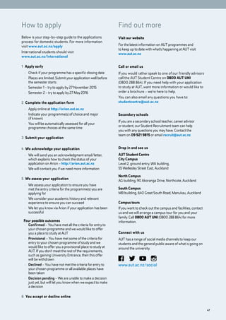 AUT Undergraduate Study Guide | PDF