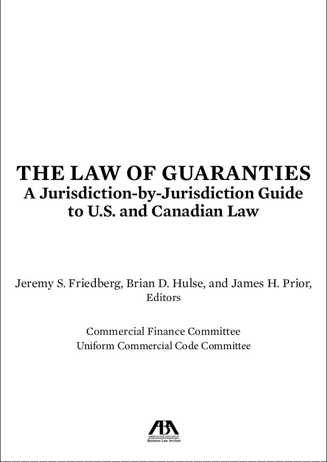 The Law of Guarantees