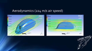 Aerodynamics (224 m/s air speed)
 
