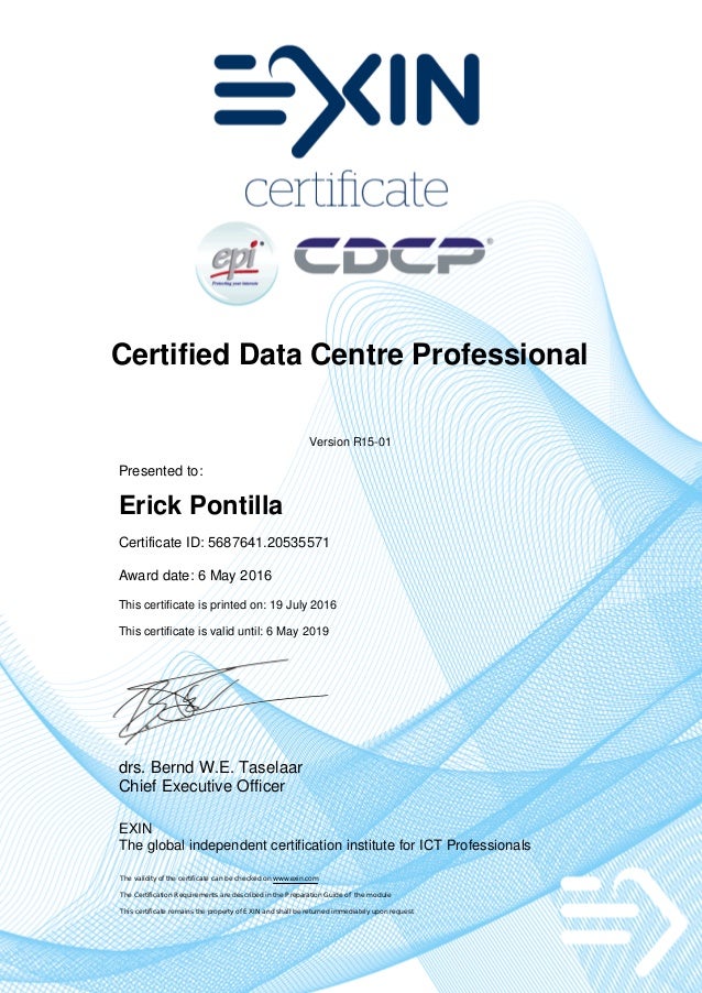 EXIN EPI CDCP