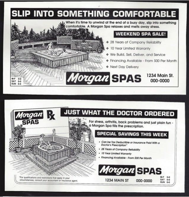3 newspaper ad templates