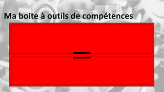 Ma boite à outils de compétences
 