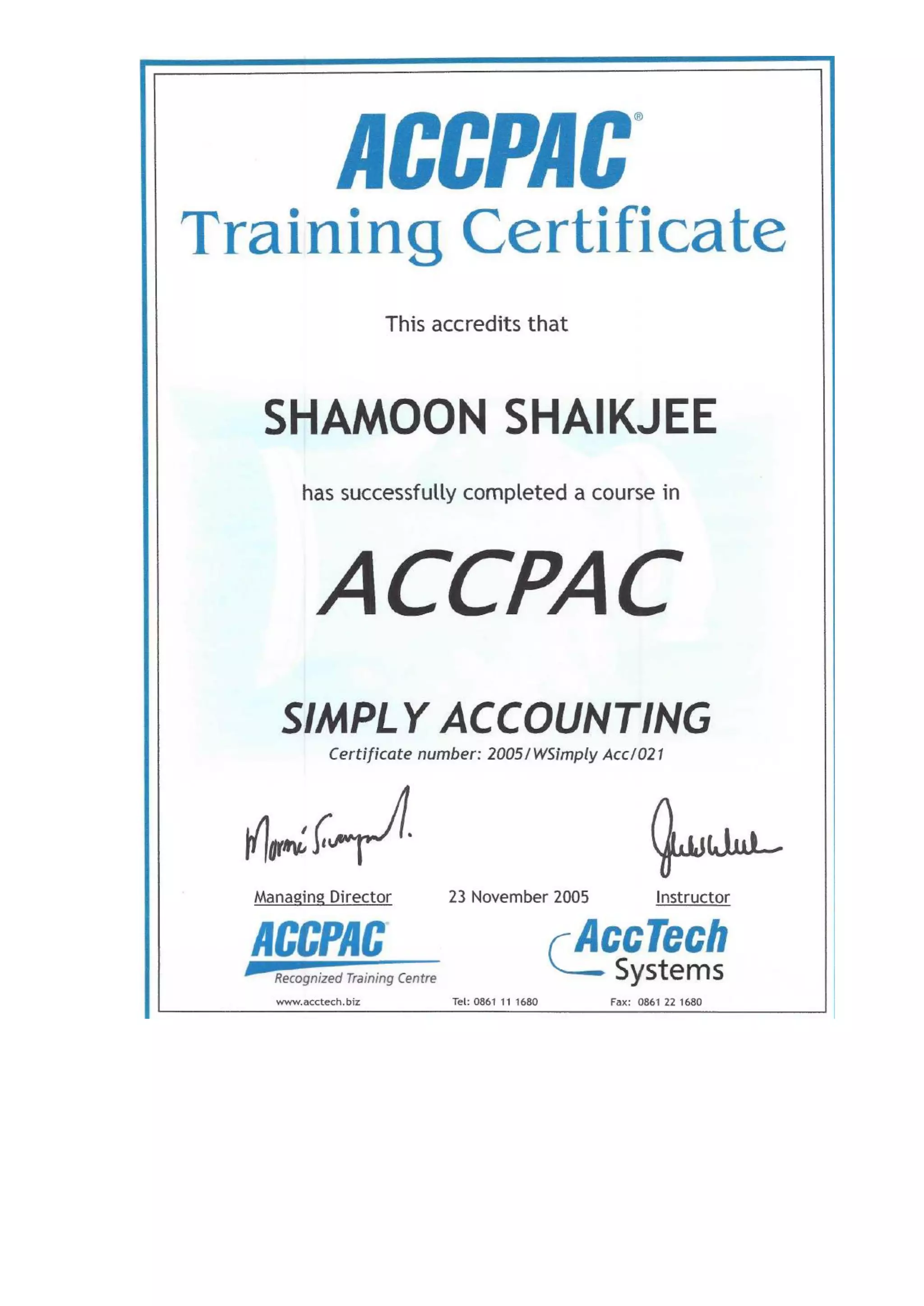 Shamoon Doc Curriculum Vitae Shamoon Shaikjee - Shortcut | PDF