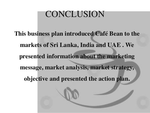 conclusion for coffee shop business plan