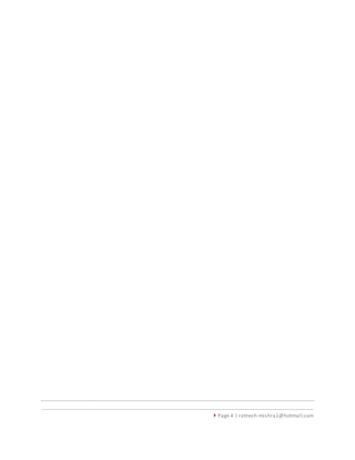  Page 4 | ratnesh-mishra1@hotmail.com
 