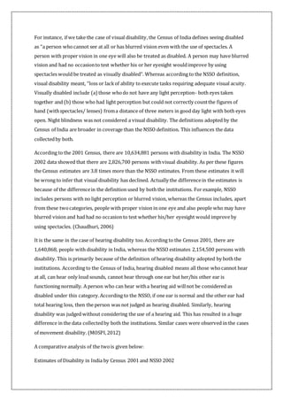 Disability Report Example Internship Report - Disabilities | DOCX