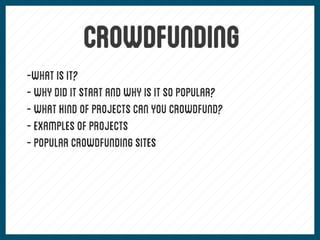 Crowdfunding Pres.