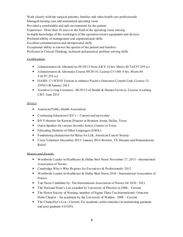 Nursing Manager Resume Circulator Operating Room Nursing Manager Resume Circulator Operating Room
