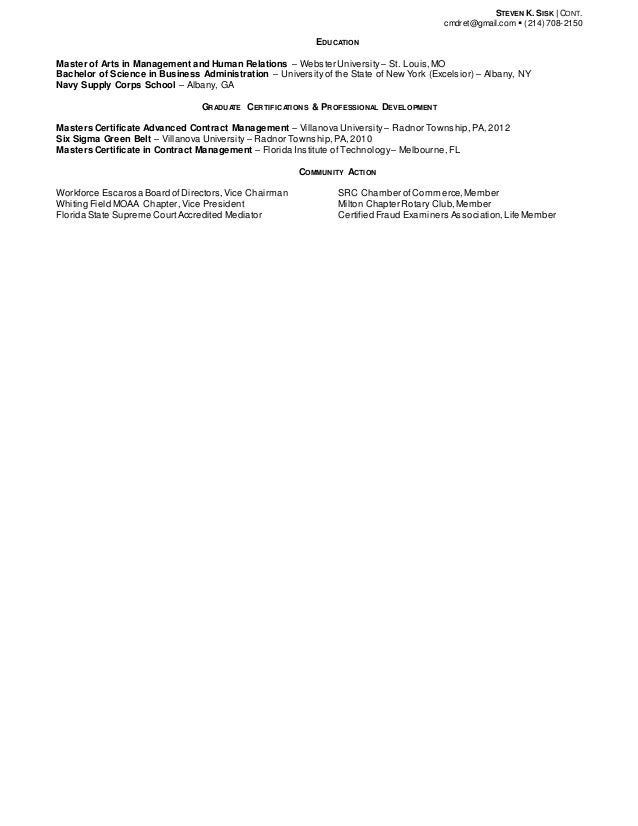 facilities management cv