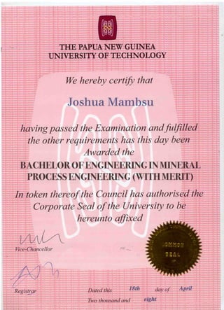 Certificate (Uni)