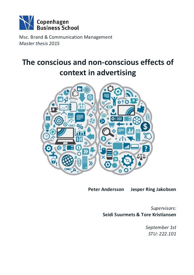 Communication masters thesis