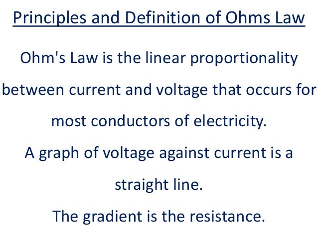 Fairylights Principles And Definition Of Ohms Law Fairylights Principles And Definition Of Ohms Law