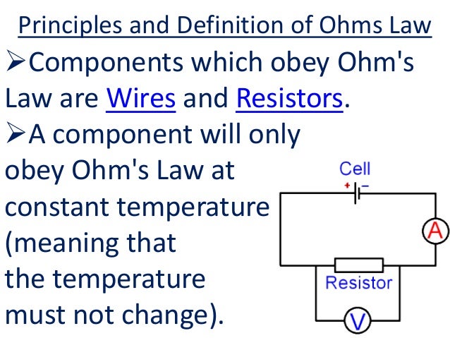 Fairylights Principles And Definition Of Ohms Law