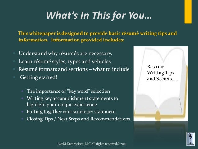 resume writing tips that gives you the winning whitepaper updated 2 638