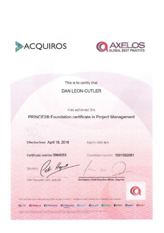 Pm Certification Gallery Certificate Design Template Free