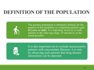 STUDIES IN SUPPORT OF SPECIAL POPULATIONS: GERIATRICS E7 | PPTX