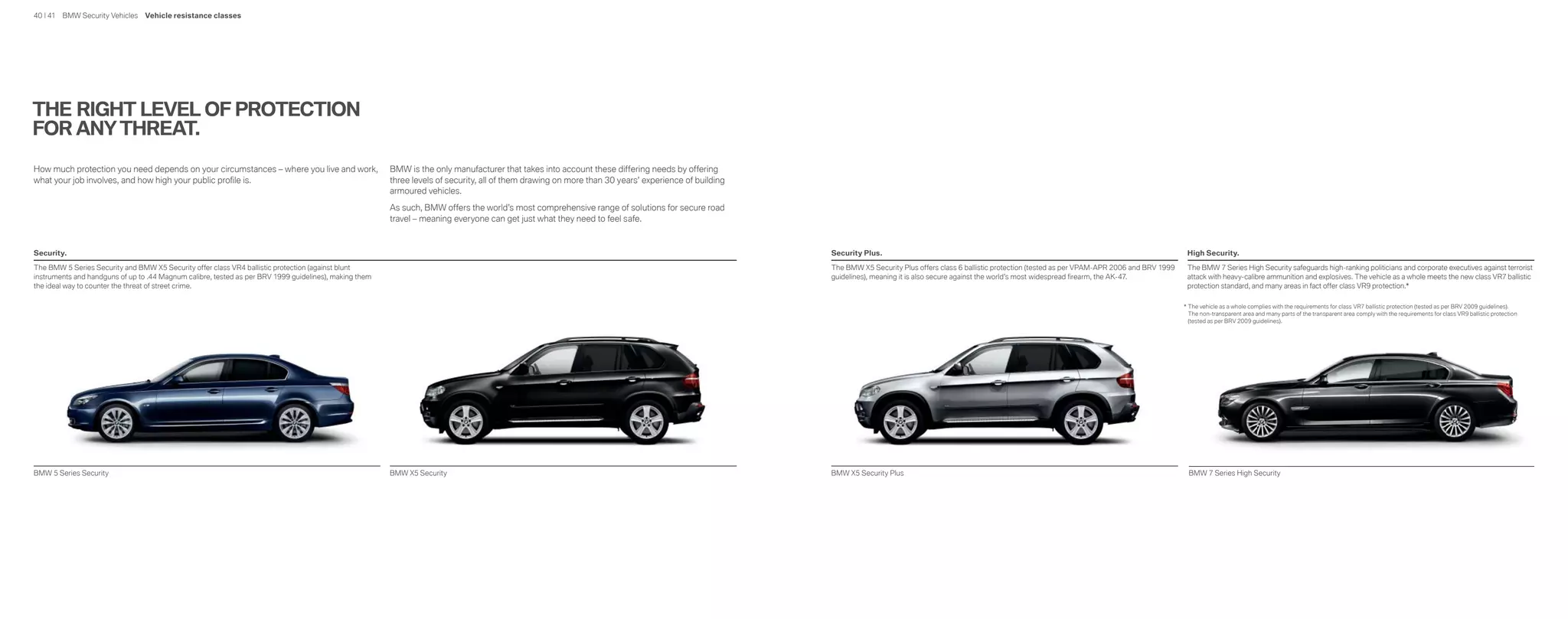 BMW 7 Series High Security Brochure | PDF