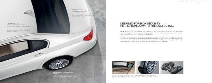 BMW 7 Series High Security Brochure BMW 7 Series High Security Brochure