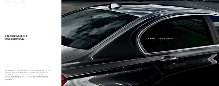BMW 7 Series High Security Brochure BMW 7 Series High Security Brochure