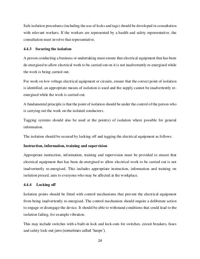 safety for electrical system workers essay Electrical maintenance practices that impact any insulating systems and protective for establishing reliability and safety for an electrical worker. safety for electrical system workers essay Electrical maintenance practices that impact any insulating systems and protective for establishing reliability and safety for an electrical worker.
