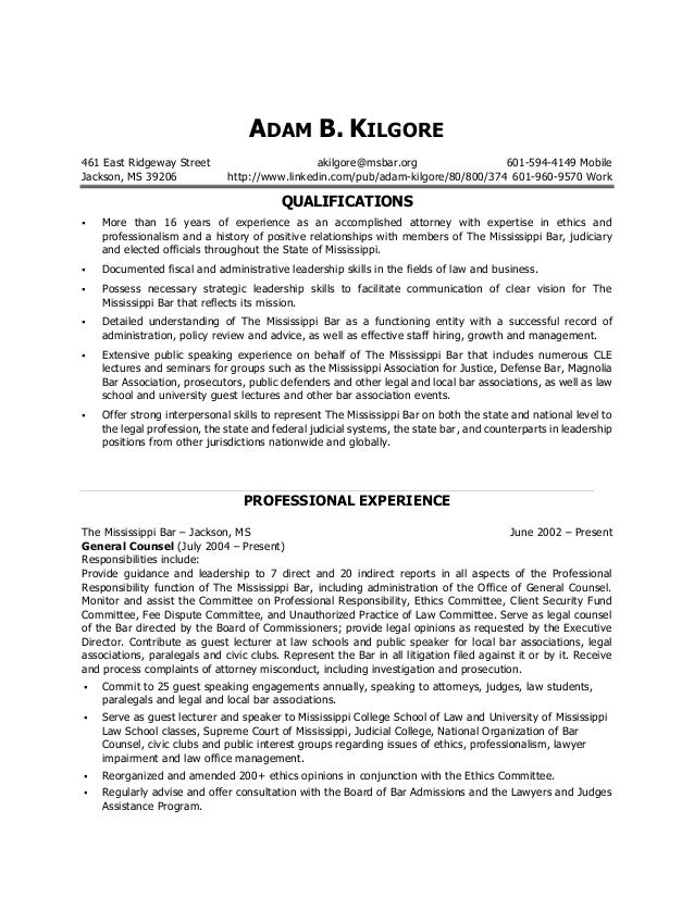 adam b kilgore resume 2016