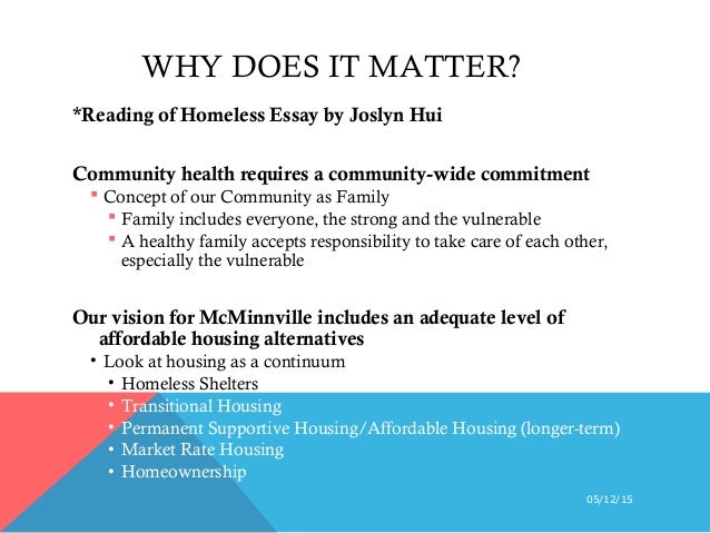 Thesis statement for affordable housing picture