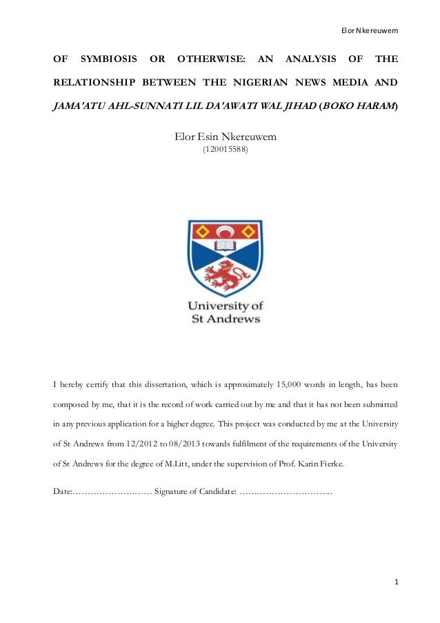 Phd thesis on terrorism