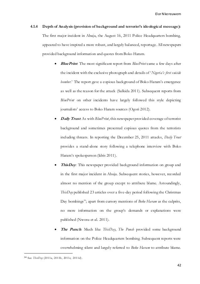 Terrorism dissertation image