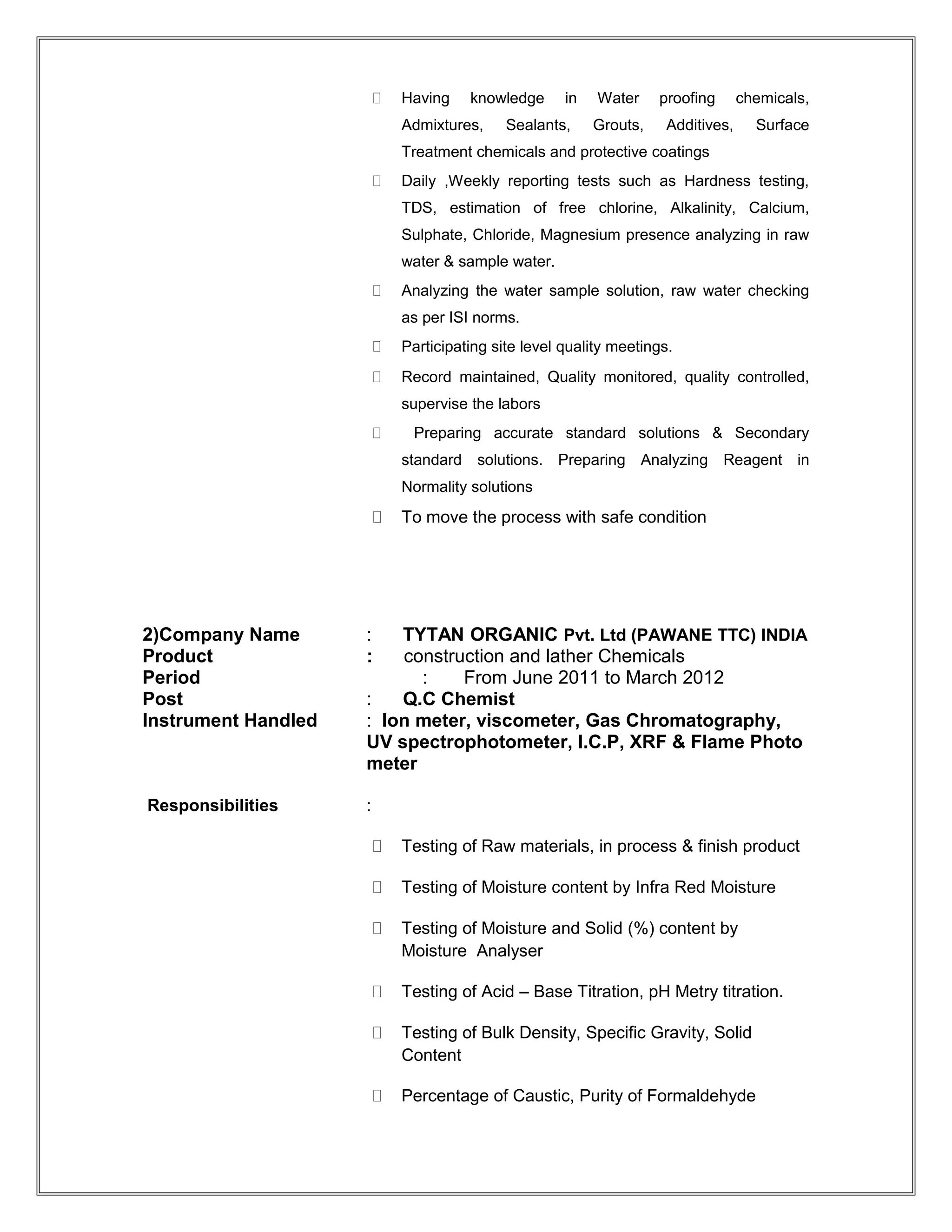 ROHAN RAMESH CHAVAN 2016 | DOC | Manufacturing Industry | Industries