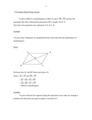 Vector Geometry | PDF