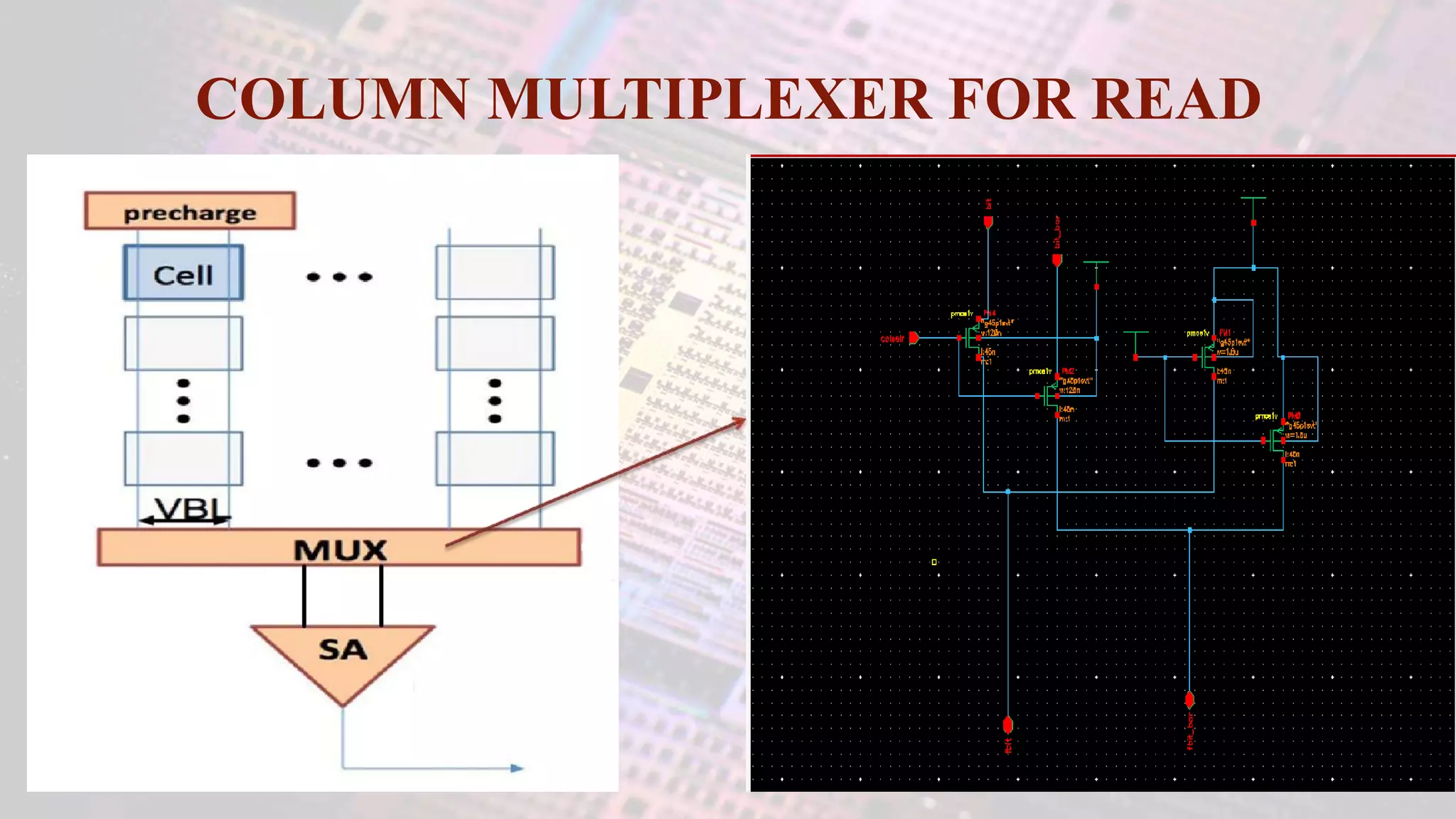 COLUMN MULTIPLEXER FOR READ
 