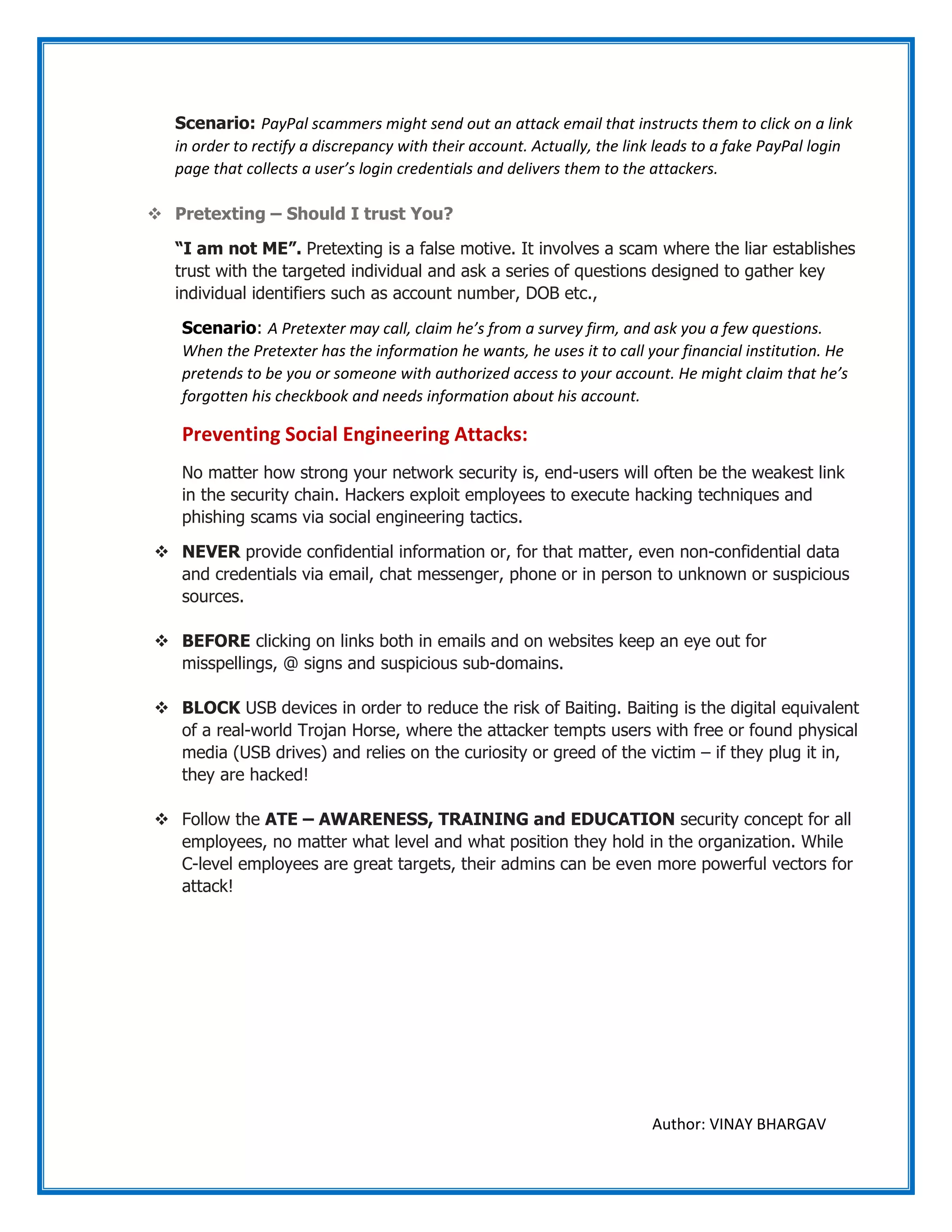 Social Engineering | PDF