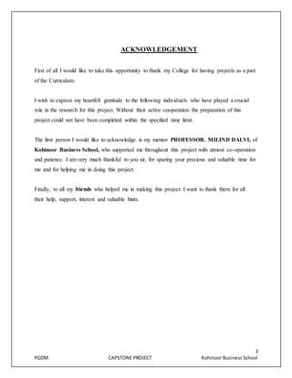 Capstone Project on Merger & Acquisition on Banking Sector | DOCX
