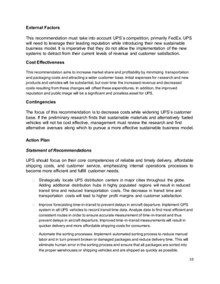 Team 8 UPS Final Case | PDF