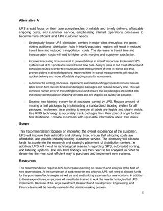 Team 8 UPS Final Case | PDF