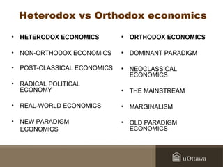 Heterodox 2014 Introduction to Heterodox and Post Keynesian Economics | PPT