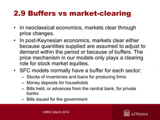 2.9 Buffers vs market-clearing
• In neoclassical economics, markets clear through
price changes.
• In post-Keynesian econo...