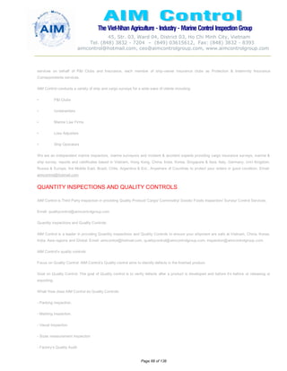 AIM CONTROL BROCHURE & INSPECTION SURVEY ACTIVITIES DETAILS | PDF