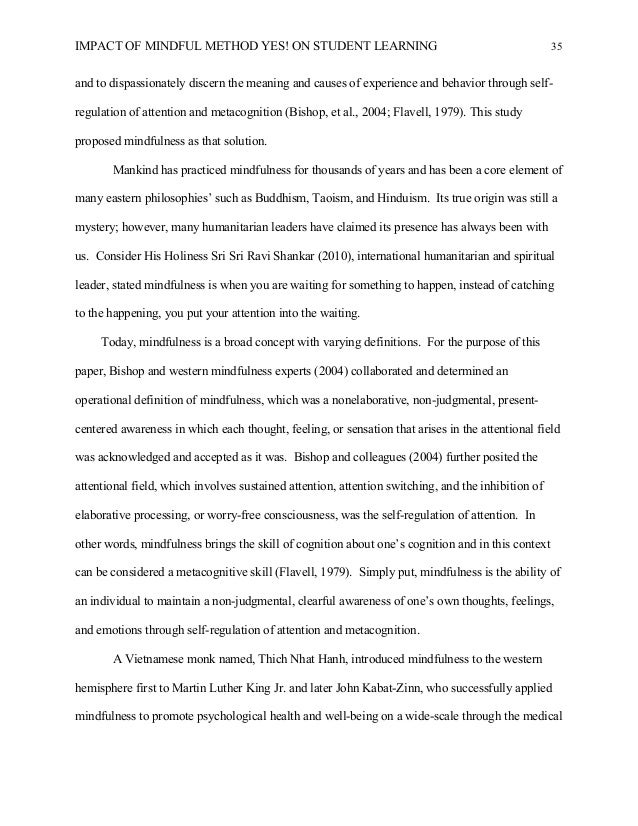 Mindfulness literature review image