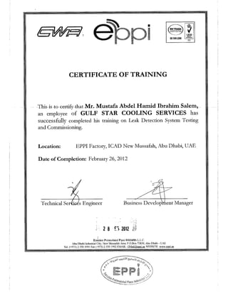 mostafaEPPI certificate