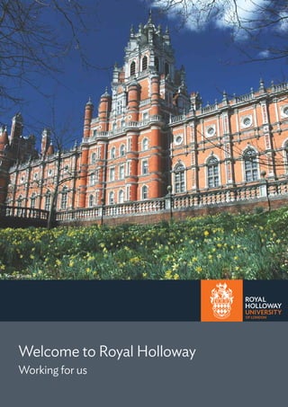 Welcome to Royal Holloway
Working for us
Kevin D’Souza
 