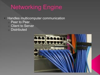 • Handles multicomputer communication
o Peer to Peer
o Client to Server
o Distributed
 