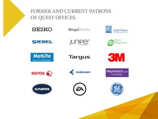 FORMER AND CURRENT PATRONS 
OF QUEST OFFICES. 
 