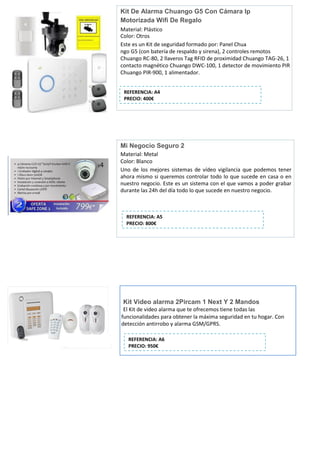 Kit Protección Total Hogar Garza: Pack seguridad con Kit de Alarma + 2 Cámaras  Wifi Exterior