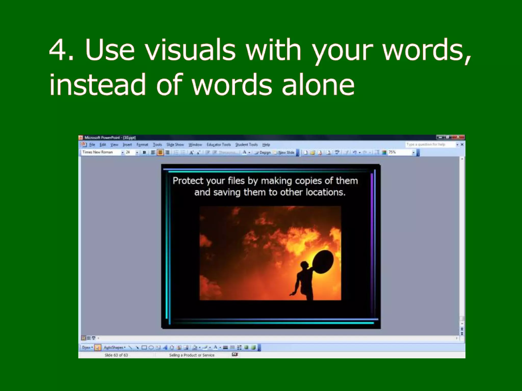 5 points to reduce PowerPoint overload