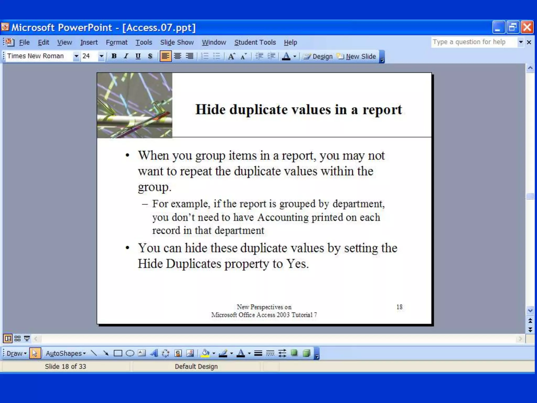 2. Break your story into digestible bites in the slide sorter view