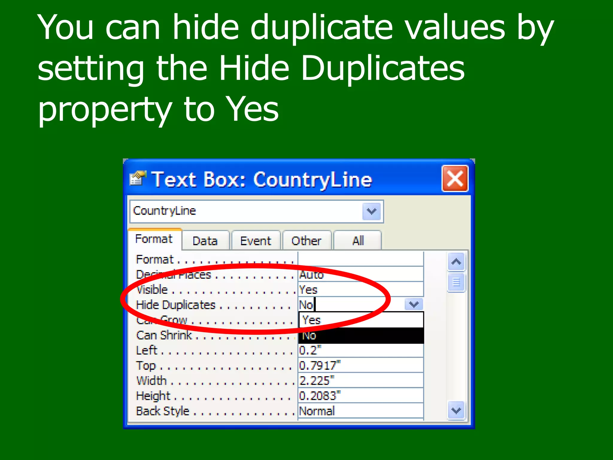 3. Reduce visual load by moving text off- screen
