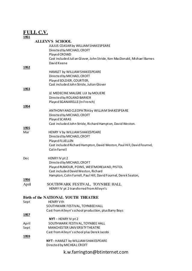 full cv