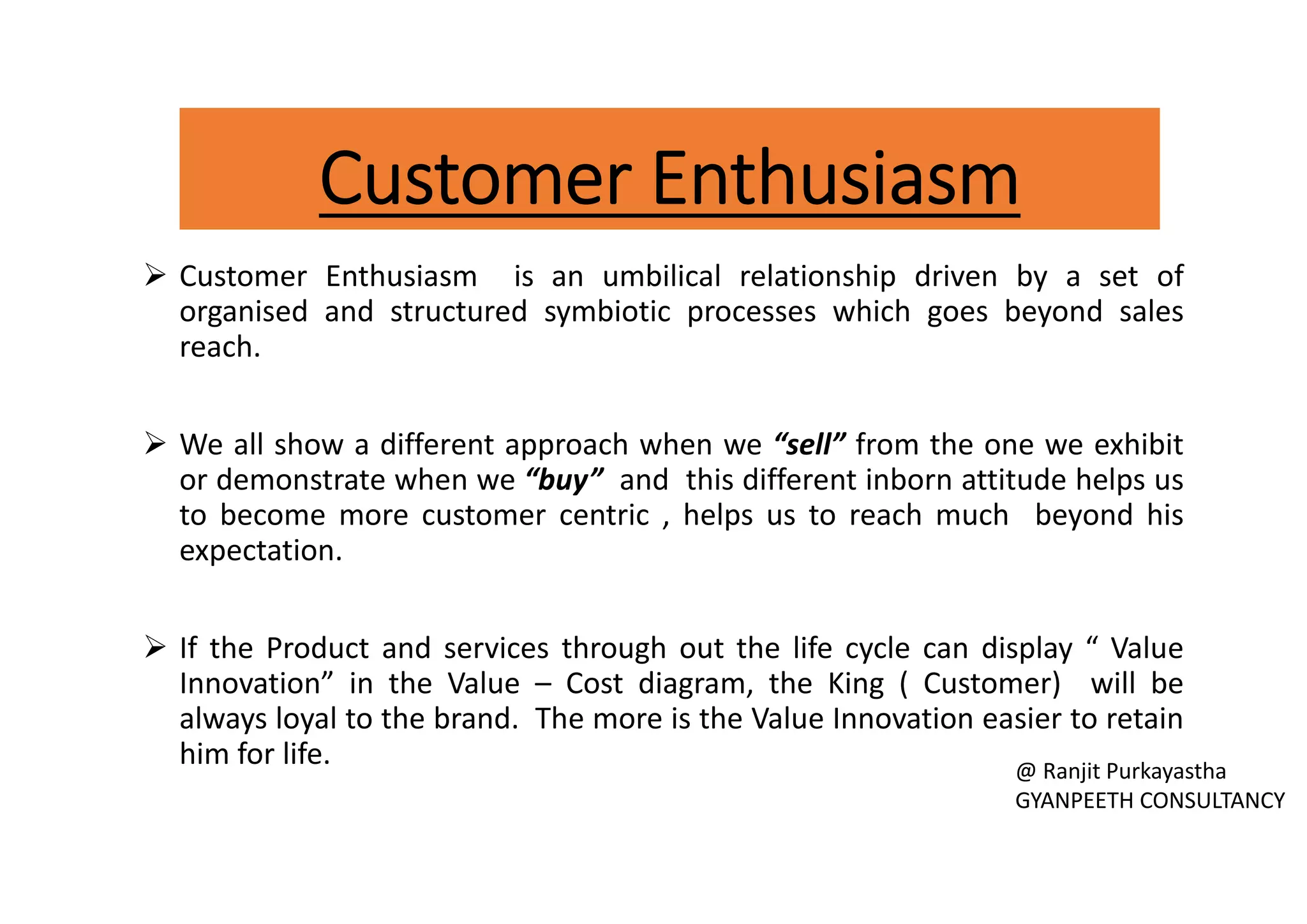 Customer Enthusiasm. pdf | PPT