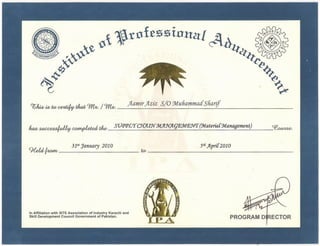 Material Management (Certificate)